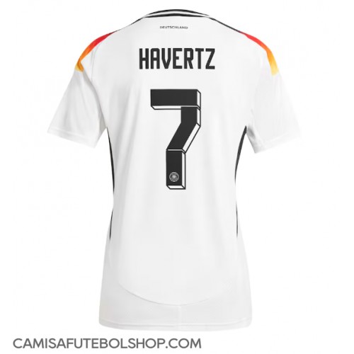 Camisa de time de futebol Alemanha Kai Havertz #7 Replicas 1º Equipamento Feminina Europeu 2024 Manga Curta